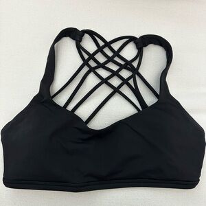 Lululemon Black Sports Bra with Strappy Details